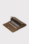 Zoozie Bags Cartera para Mujer Angel - Caqui, 100% Piel Auténtica, Elegante y Sofisticada, Ideal para el Día a Día y Ocasiones Especiales